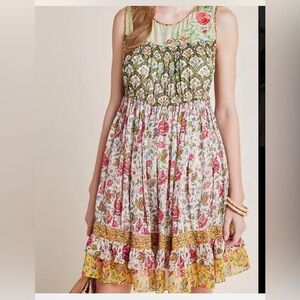 Anthropologie // Ananya Tunic Dress // Floral // Size XS // bohemian